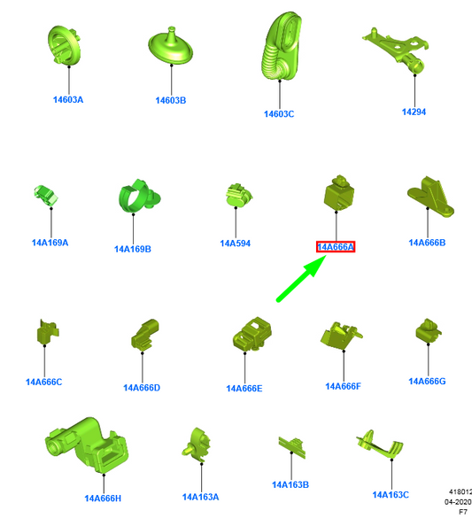 new ford puma wiring shield cover 2121983 h1bt-14c520-da original