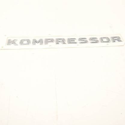 NEW MB SLK R170 TRUNK LID KOMPRESSOR CHROME BADGE A2038173015 ORIGINAL