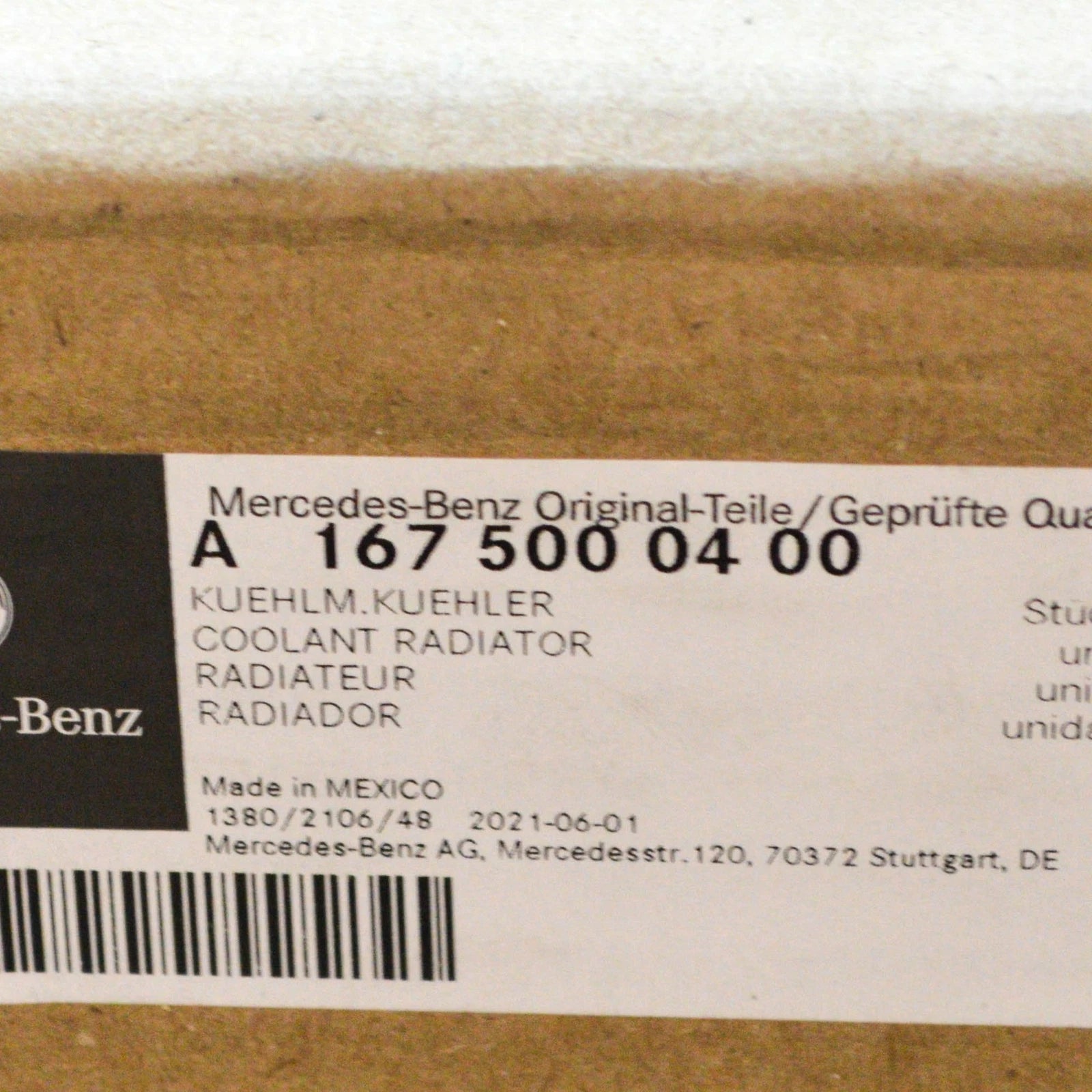 NEW MERCEDES-BENZ GLE W167 ENGINE COOLING RADIATOR A1675000400