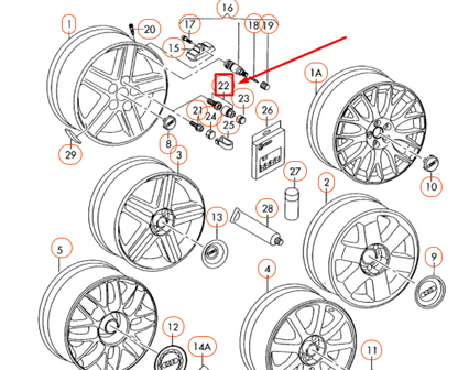 new audi a4 b7 wheel bolt 4f0698139b812 original