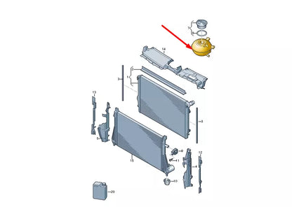 NEW VOLKSWAGEN ARTEON 3H7 EXPANSION TANK 5WA121407F ORIGINAL