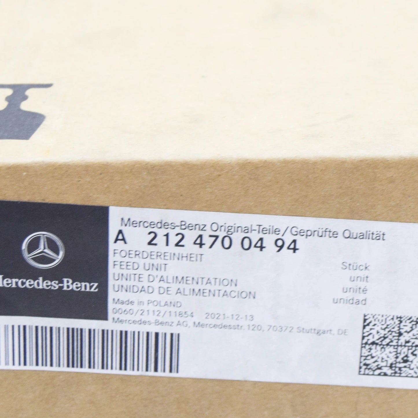 NEW MERCEDES-BENZ E W212 RIGHT FUEL FEED UNIT A2124700494 ORIGINAL