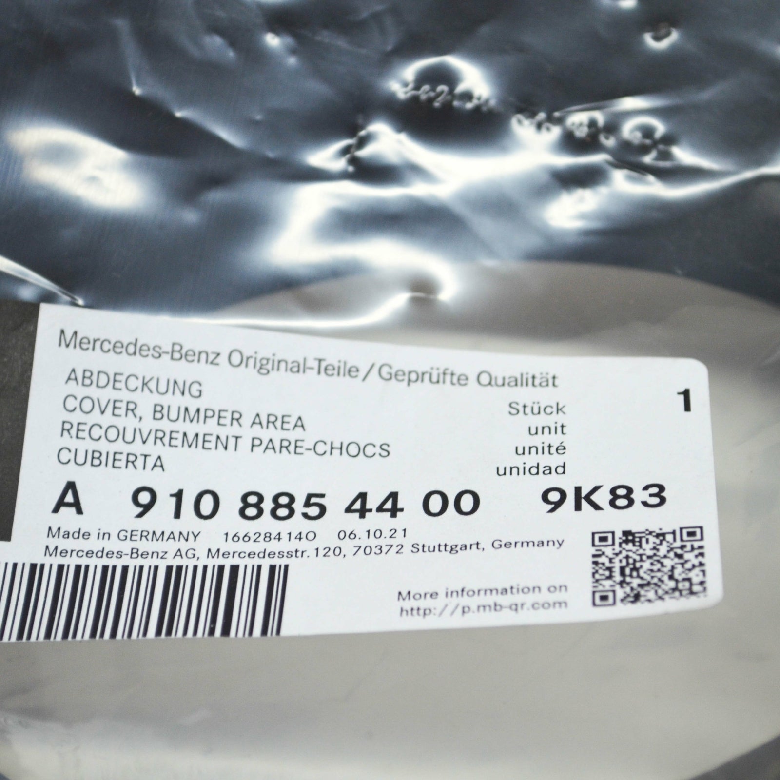 NEW MB SPRINTER 910 FRONT BUMPER RIGHT FOG LIGHT TRIM A91088544009K83 ORIGINAL