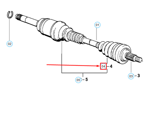 new bmw 5 e34 outer drive shaft cv boot repair kit 31601227836 1227836 original