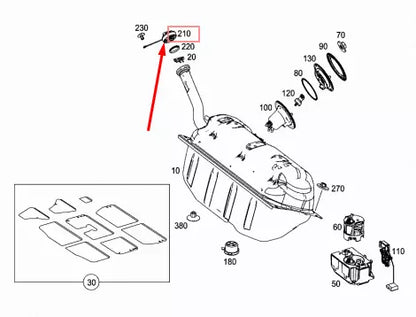 NEW MERCEDES-BENZ E W211 FUEL TANK CAP A2214700605