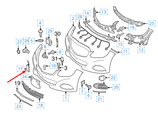 NEW MB E-CLASS W212 FRONT BUMPER TOW HOOK EYE COVER A21288505269999 2015