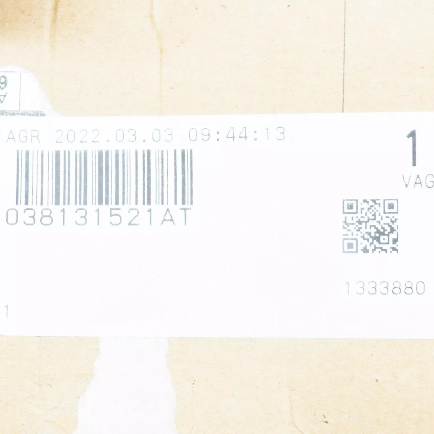 NEW AUDI A3 8L EGR CONNECTING PIPE 038131521AT ORIGINAL