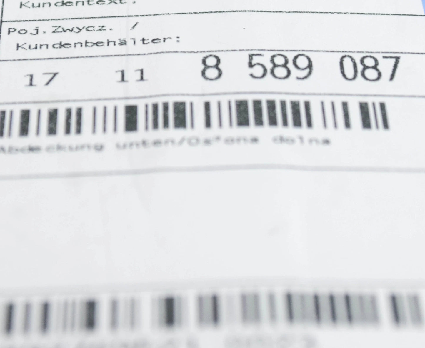 NEW BMW X5 G05 RADIATOR LOWER COVERING 17118589087 1589087 ORIGINAL