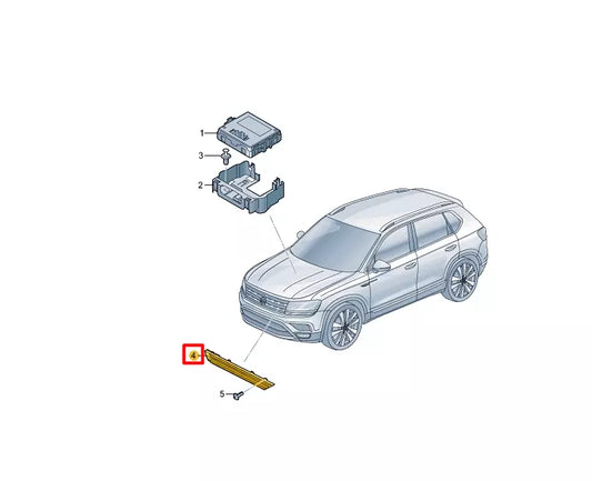 NEW VOLKSWAGEN TAOS FRONT LEFT LIGHT FIBRE 2GJ941653B ORIGINAL