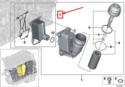 NEW BMW 3 E90 HEAT EXCHANGER 11428512435 8512435 ORIGINAL