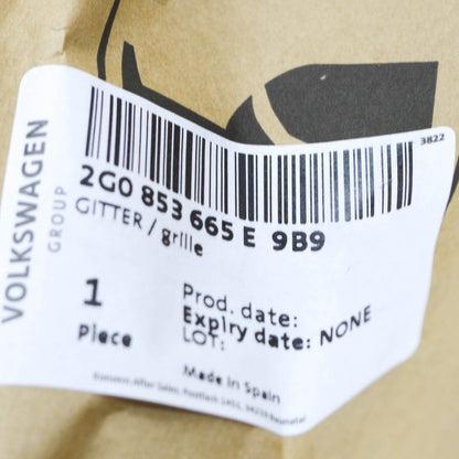 NEW VOLKSWAGEN POLO AW FRONT LEFT AIR VENT GRILLE 2G0853665E9B9 ORIGINAL