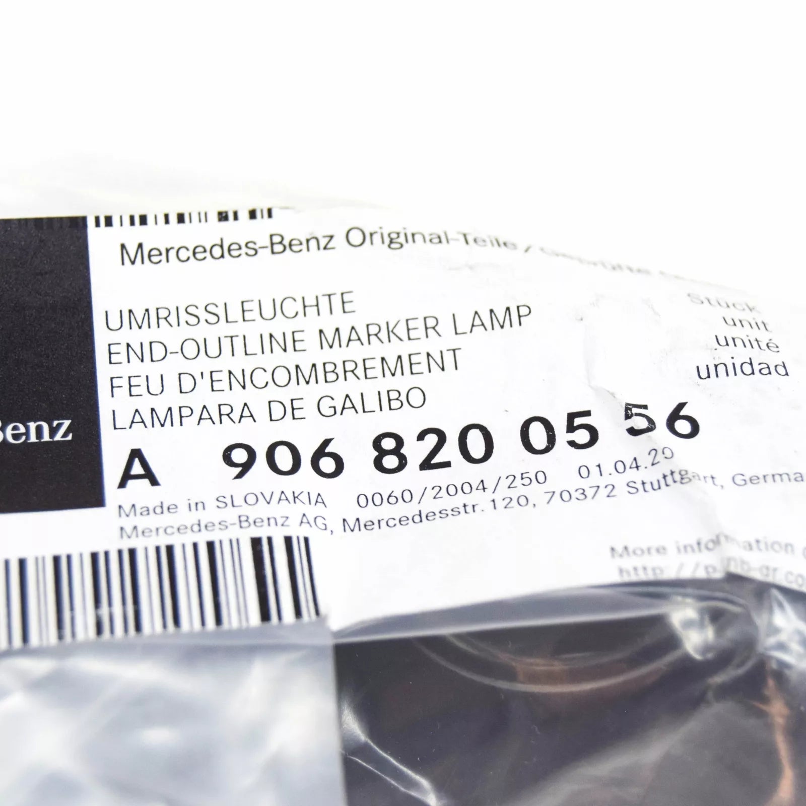 NEW MERCEDES BENZ SPRINTER 906 TOP MARKER LEFT LAMP LIGHT A9068200556