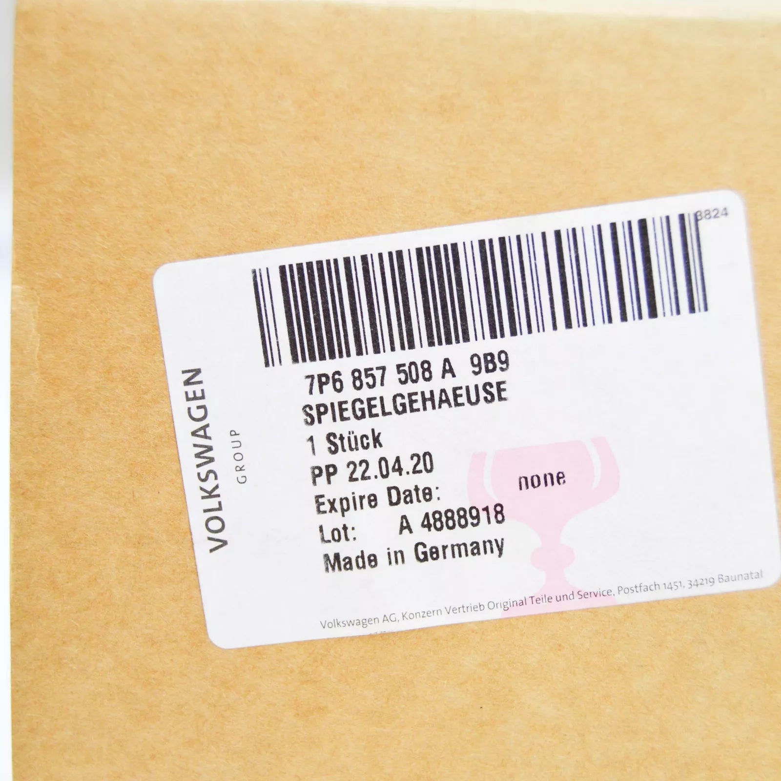 NEW VW TOUAREG 7P EXTERIOR RIGHT SIDE MIRROR LHD 7P6857508A9B9 ORIGINAL