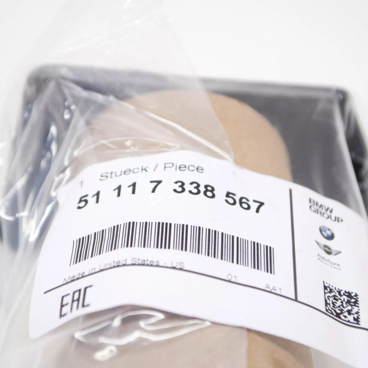 NEW BMW X4 F26 FRONT BUMPER HEADLIGHT WASHER COVER LEFT L/R 7338567 ORIGINAL