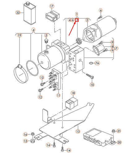NEW AUDI A4 B6 OIL PUMP LEVER 1E0871687