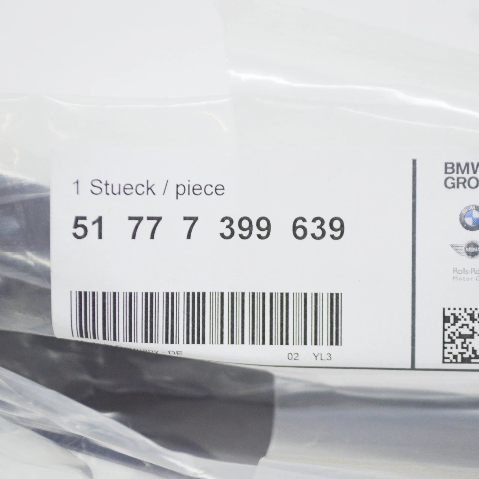 NEW BMW I8 I12 COVER DOOR SILL LEFT EDGE PROTECTION 51777399639 7399639 ORIGINAL