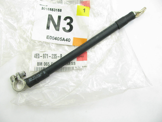 new audi a8 d3 4e negative battery cable 4e0971235b original