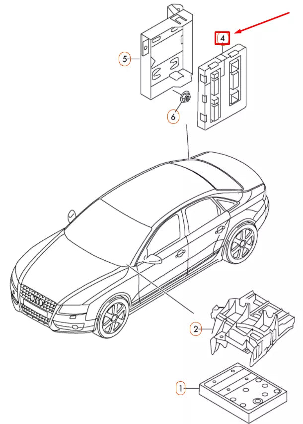 NEW AUDI A4 B8 CONVENIENCE CENTRAL CONTROL MODULE UNIT 8K0907064KP ORIGINAL