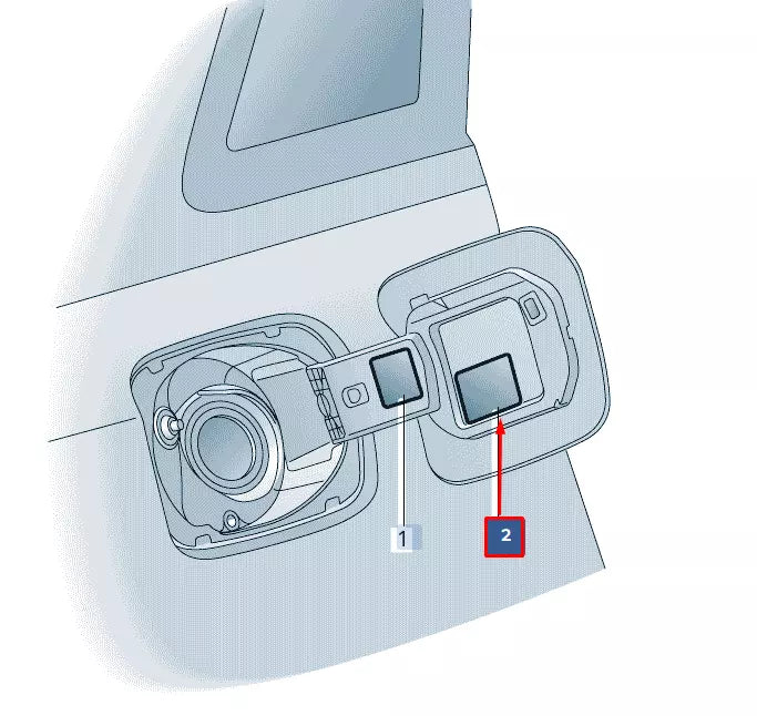 NEW AUDI A6 C8 FUEL FILLER NECK STICKER 8W0010508G