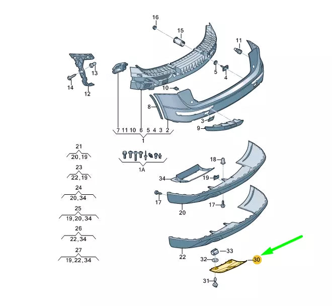 NEW AUDI Q5 8R REAR BUMPER TOW BAR COVER 8R0807819K4U8