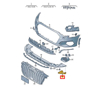 NEW AUDI A3 SPORTBACK 8YA FRONT LEFT AIR GUIDE 8Y0807605 ORIGINAL