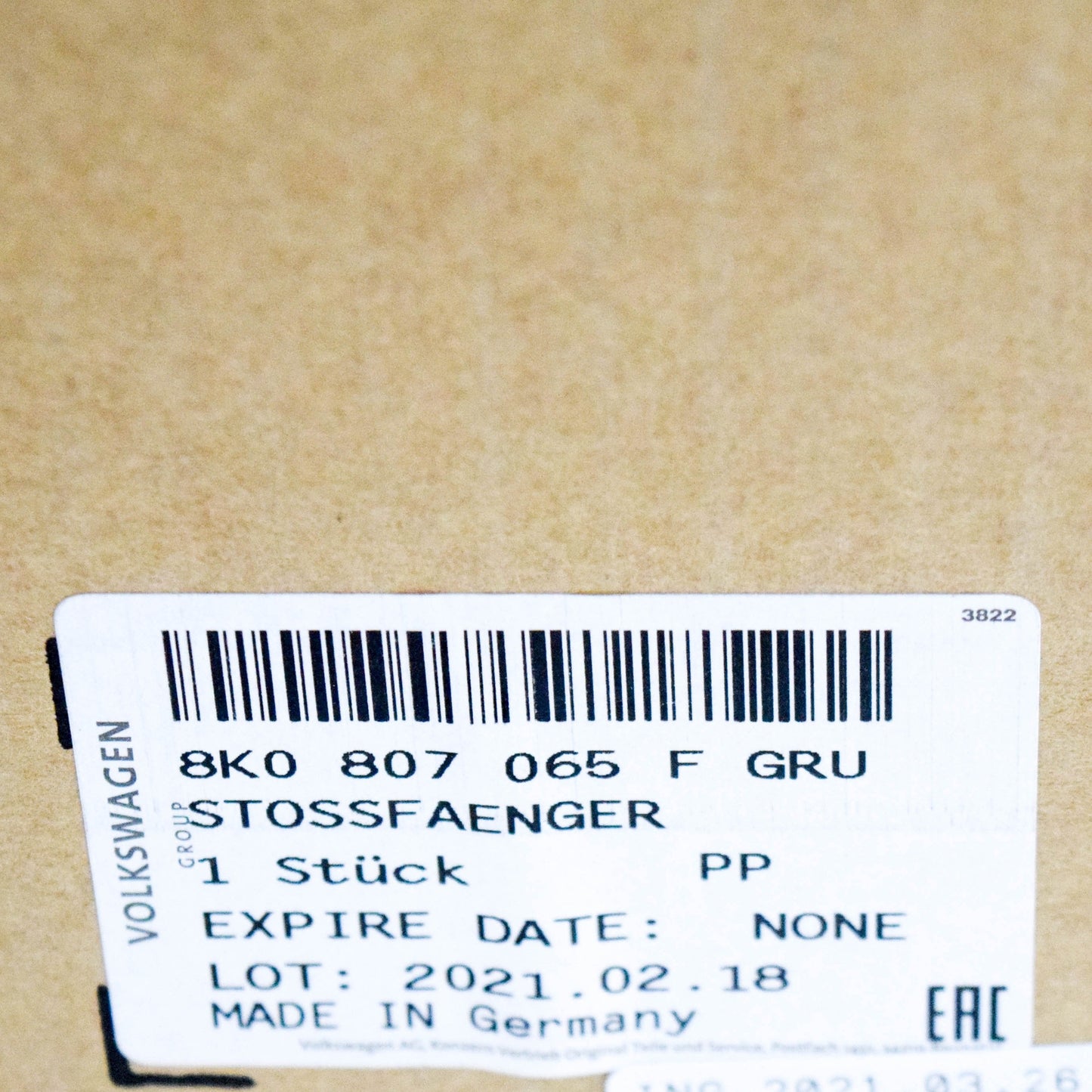 new audi a4 b8 front bumper 8k0807065fgru 8k0807065f gru original