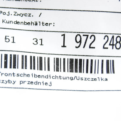 NEW BMW 3 E30 FRONT WINDSHIELD GLASS SEAL 51311972248 1972248 ORIGINAL