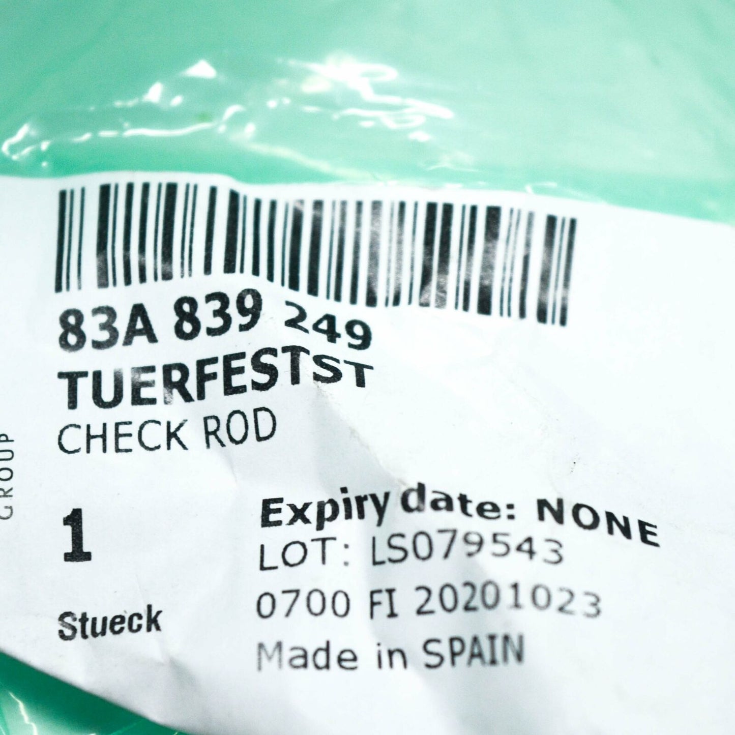 NEW AUDI Q3 F3 REAR DOOR CATCH 83A839249 ORIGINAL