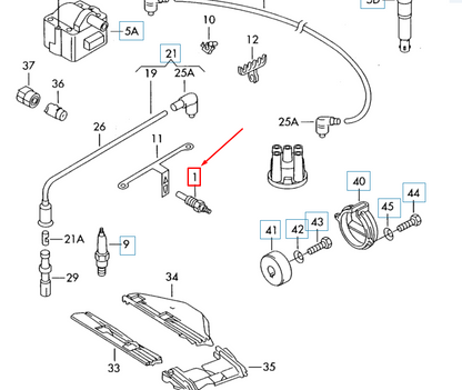 new volkswagen beetle 9c glow plug n10579202 original