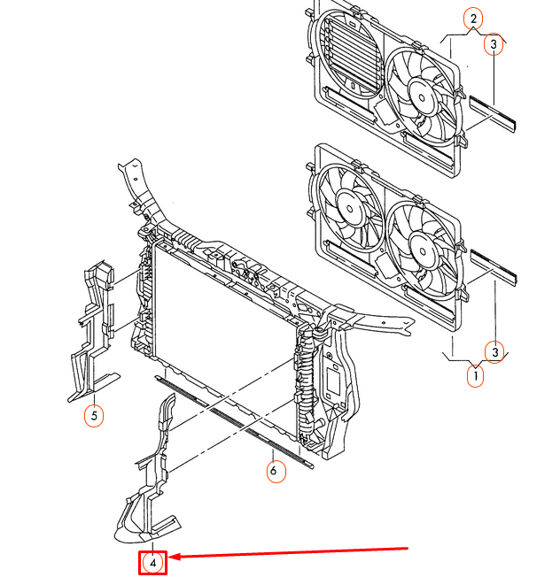 NEW AUDI A4 8K B8 LEFT AIR GUIDE 8K0121283S ORIGINAL
