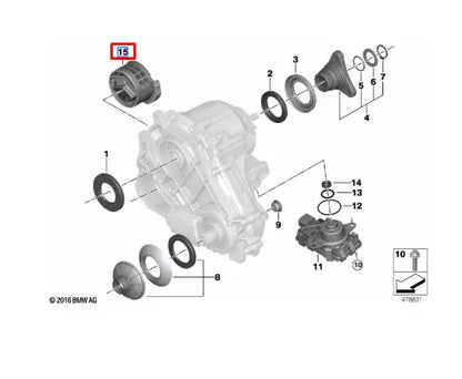 NEW BMW 5 G30 GEARBOX MOUNT 22326860534 6860534 ORIGINAL