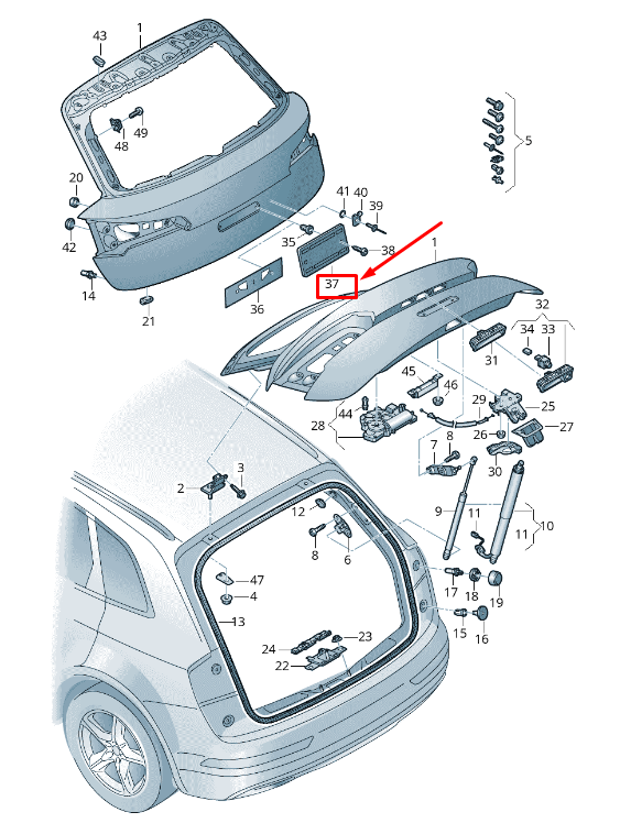 new audi a6 avant c7 rear license plate bracket 80a827113a9b9 original