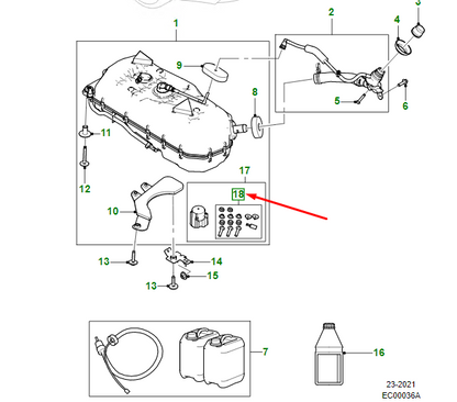 new jaguar xe x760 def pump	fixing kit t2h36940 original
