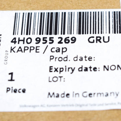 NEW AUDI A8 4H D4 FRONT LEFT HEADLIGHT WASHER COVER CAP 4H0955269GRU ORIGINAL