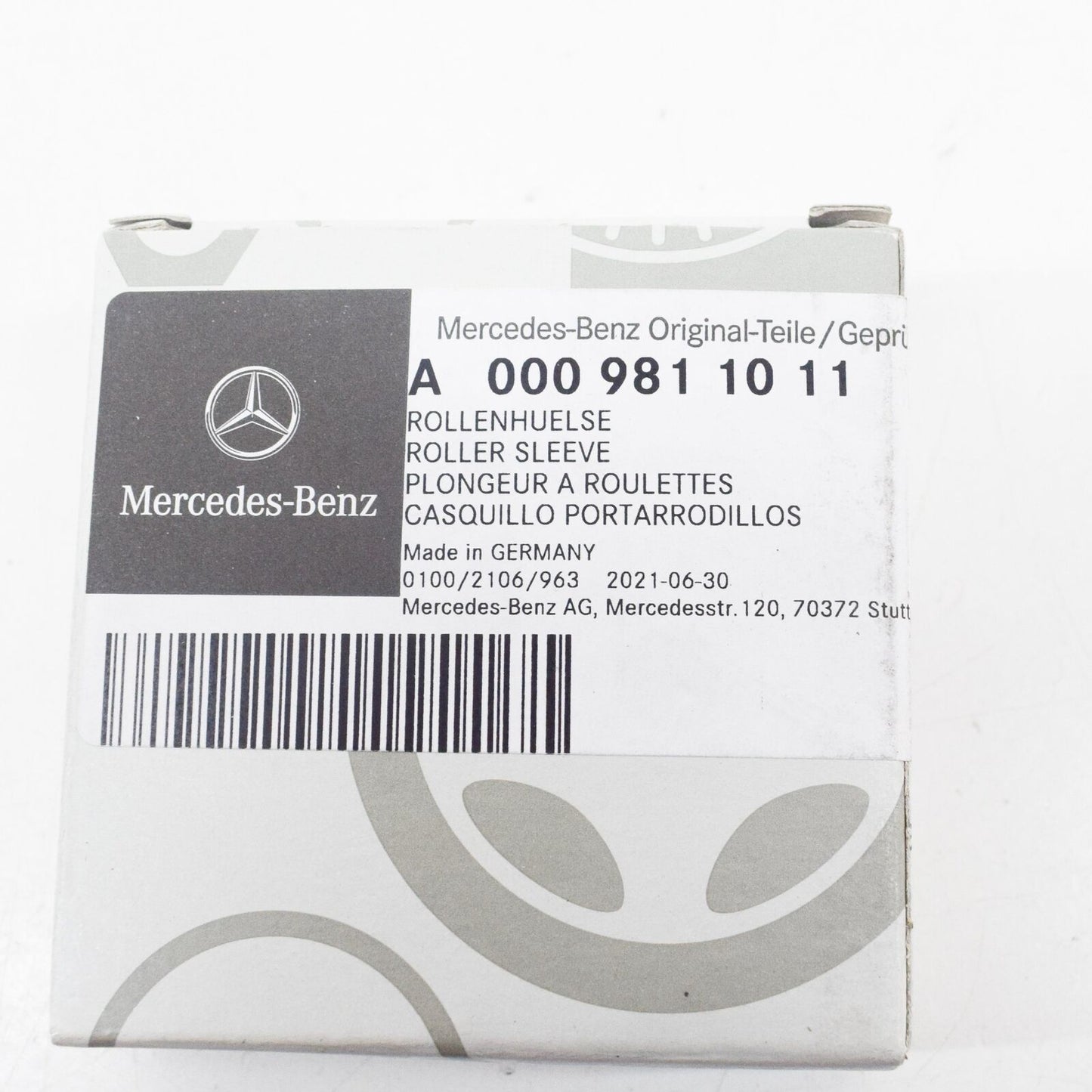 NEW MB SPRINTER 906 COUNTER-SHAFT REAR ROLLER SLEEVE A0009811011 ORIGINAL