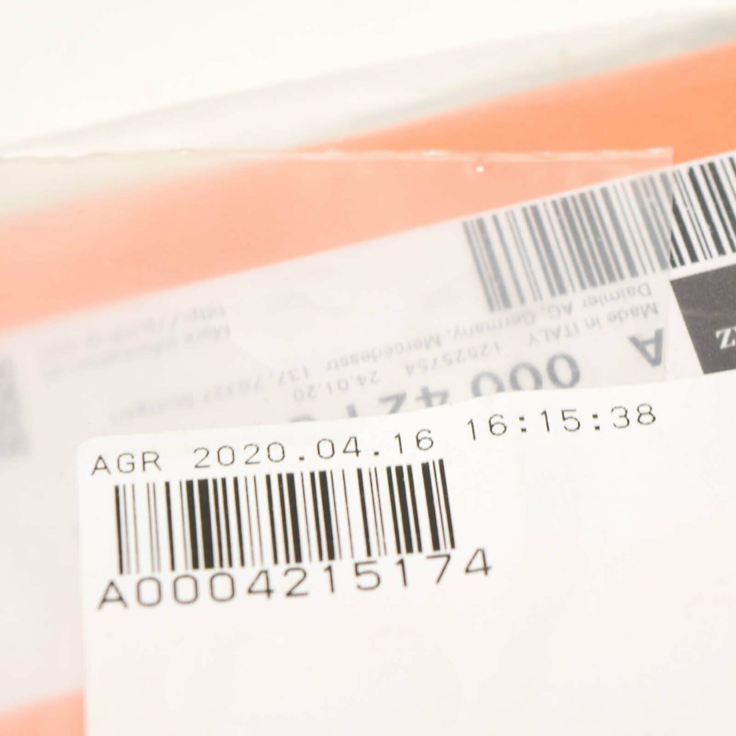 NEW MERCEDES-BENZ ML W166 FRONT WHEEL BRAKE BOLT PARTS KIT A0004215174 ORIGINAL