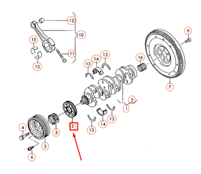 new audi a3 8p crankshaft timing gear 03g105212d original