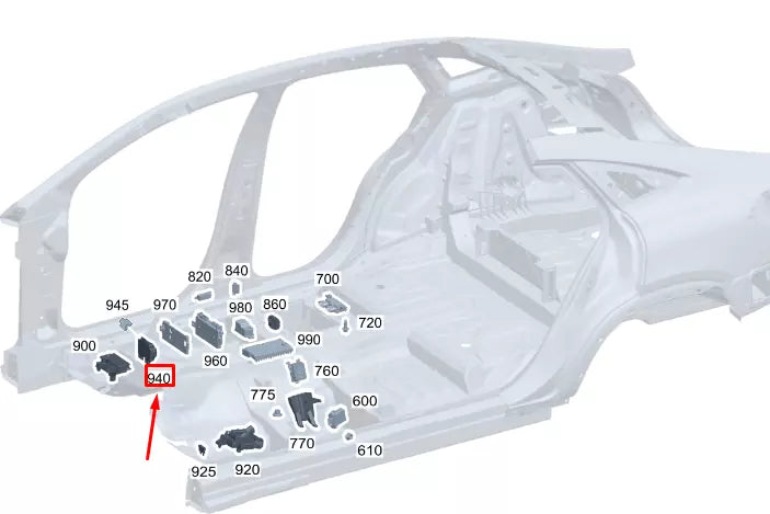 NEW MERCEDES-BENZ GLE W167 PYROFUSE FUSE BOX A0005404716 ORIGINAL