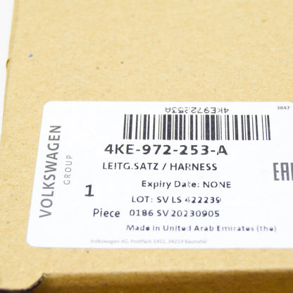 NEW AUDI E-TRON GEN REAR LEFT SPEED SENSOR WIRING SET 4KE972253A ORIGINAL