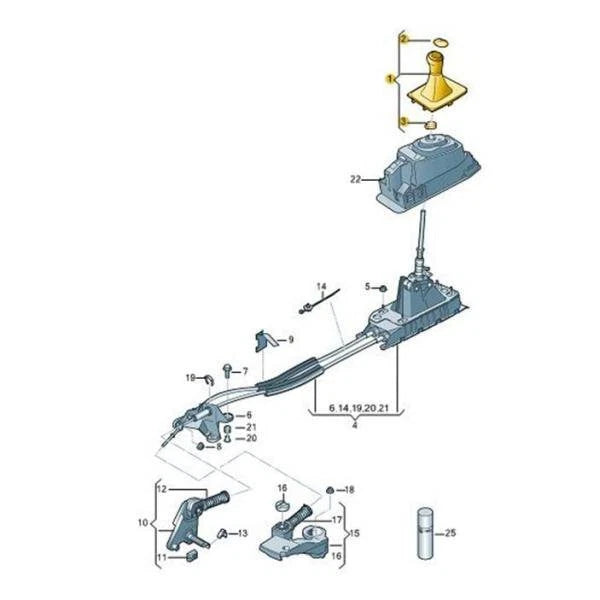 NEW VOLKSWAGEN GOLF MK7 GEAR SHIFT STICK KNOB GAITER LHD 5G1711113DBLS ORIGINAL