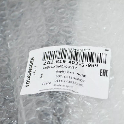NEW VW POLO AW FRONT WINDSHIELD WIPER COWL LEFT TRIM LHD 2G1819403G9B9 ORIGINAL
