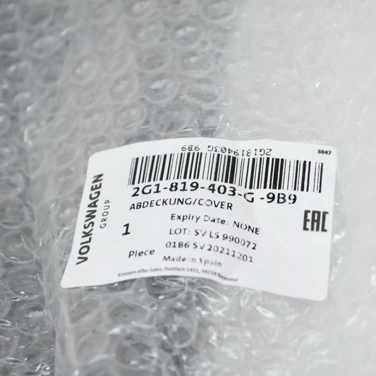 NEW VW POLO AW FRONT WINDSHIELD WIPER COWL LEFT TRIM LHD 2G1819403G9B9 ORIGINAL