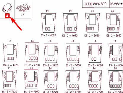 NEW MERCEDES-BENZ C W202 CENTRE CONSOLE SWITCH COVER A2026831310 ORIGINAL