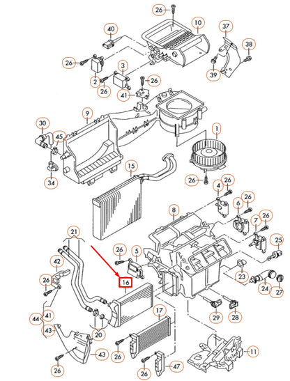 NEW AUDI A4 B7 HEAT EXCHANGER LHD 8E1820031 ORIGINAL