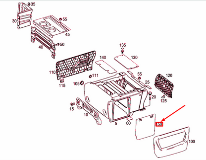 NEW MB VITO W447 SEAT CASE OUTER BATTERY COVER A44754100059051 ORIGINAL