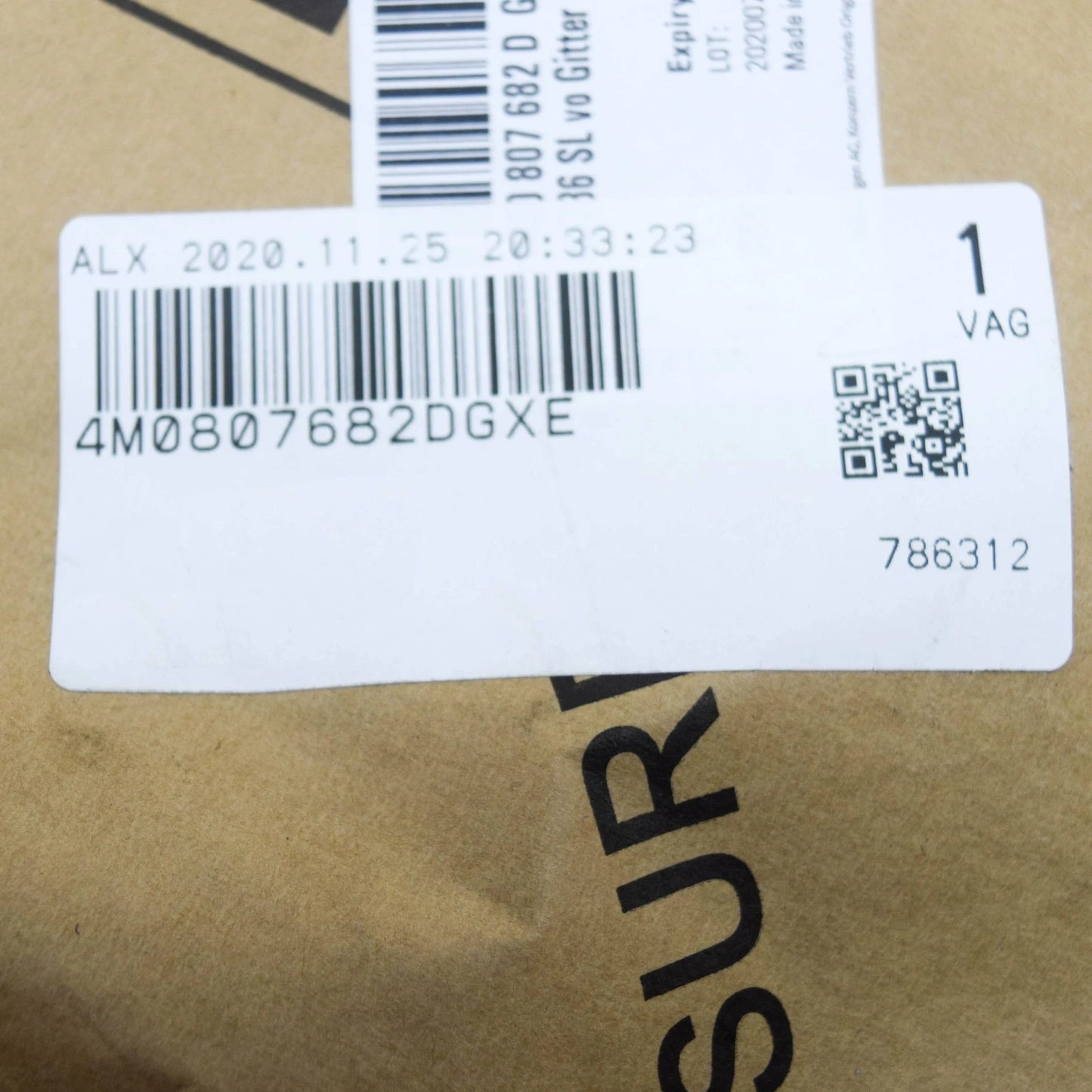 NEW AUDI Q7 4M FRONT BUMPER RIGHT AIR GUIDE GRILLE 4M0807682DGXE