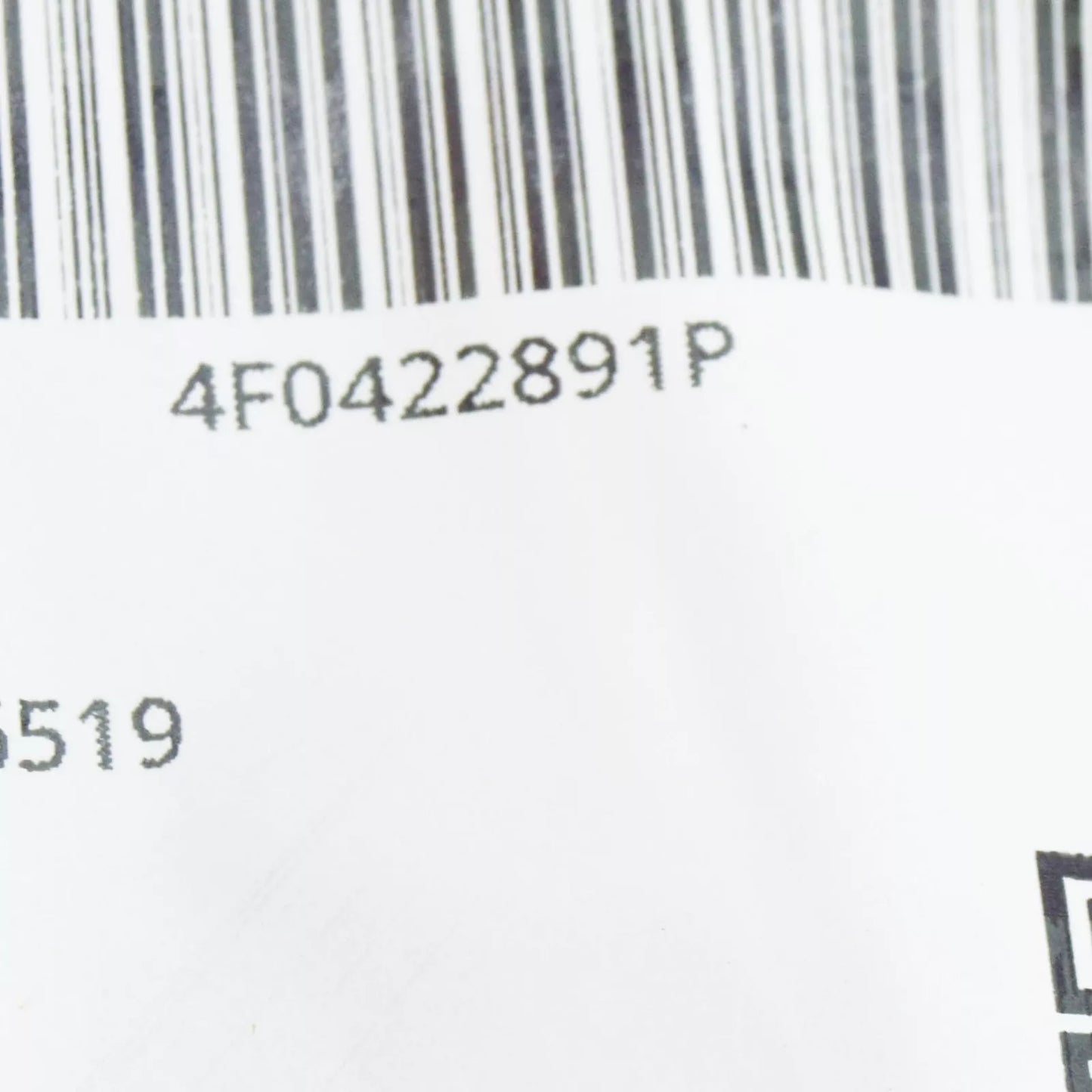 NEW AUDI A6 AVANT C6 POWER STEERING RETURN HOSE 4F0422891P ORIGINAL