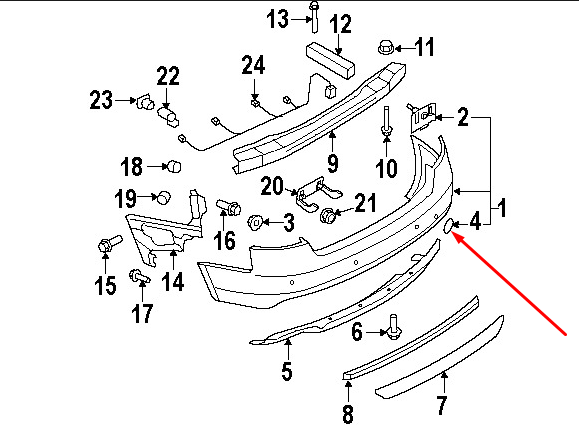 new audi a5 8t rear bumper tow hook eye cover 8t0807441bgru 2010 original