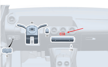 new mb gla h247 air conditioning system switch block a2479056603 original