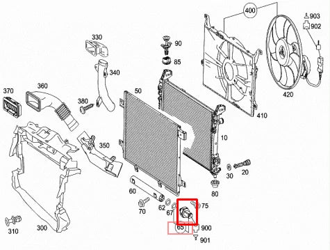 NEW MERCEDES-BENZ E-CLASS W211 AIR CONDITIONING SENSOR A2110000283
